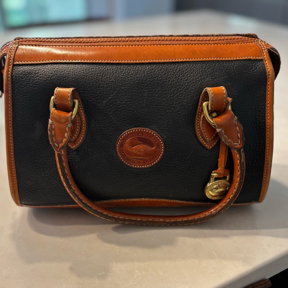 Dooney & Bourke Black Vintage Satchel Leather Bag